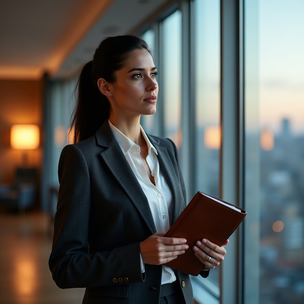 Professionista che riflette su un cambiamento di carriera